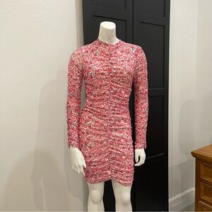 Almost Famous Pink Floral Long Sleeve Dress